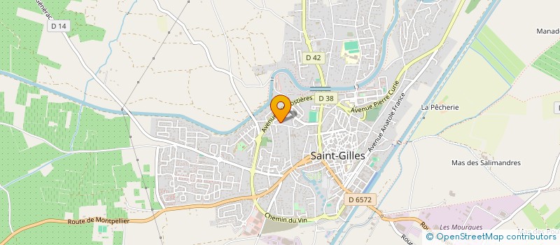 localisation de l'entreprise MONSIEUR THOMAS CAPDEVILLE  SAINT-GILLES