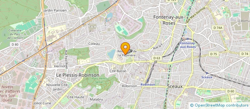 localisation de l'entreprise MONSIEUR THOMAS CARLIER à LE PLESSIS-ROBINSON