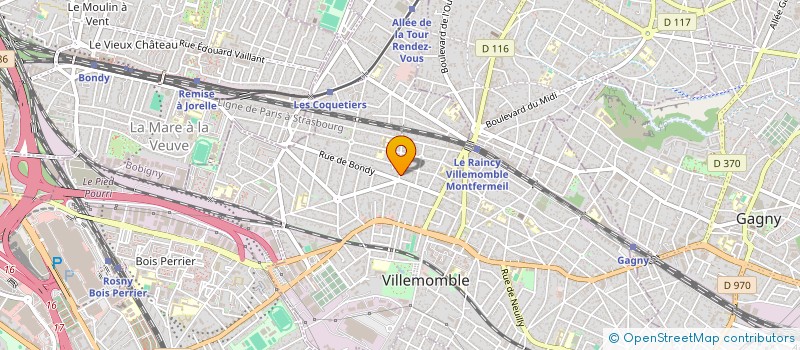 localisation de l'entreprise MONSIEUR THOMAS CAROR à VILLEMOMBLE