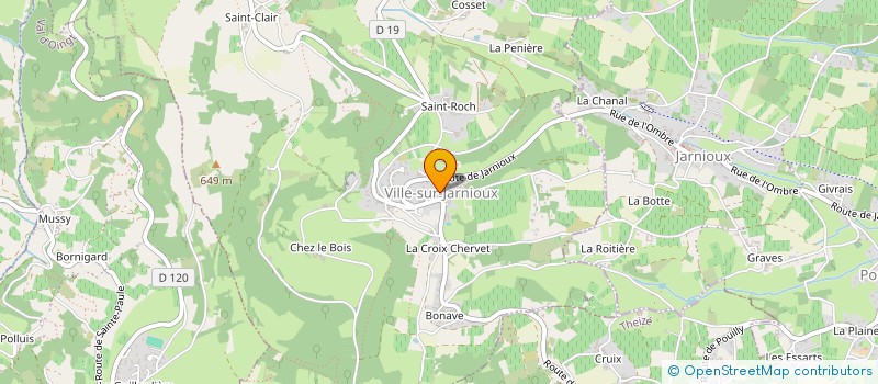 localisation de l'entreprise MONSIEUR THOMAS CARRY  VILLE-SUR-JARNIOUX