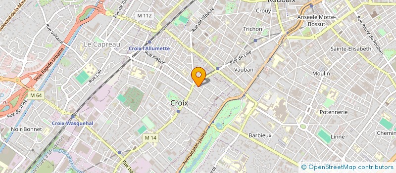 localisation de l'entreprise MONSIEUR THOMAS CARTIEAUX à CROIX