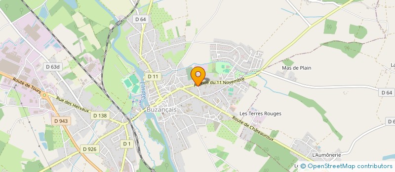 localisation de l'entreprise MONSIEUR THOMAS CAUMON à BUZANCAIS