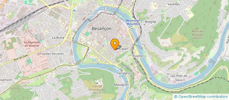 localisation de l'entreprise MONSIEUR THOMAS CELI  BESANCON