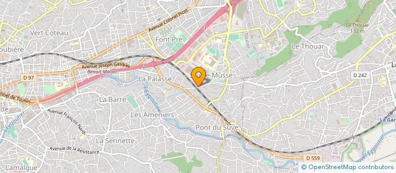 localisation de l'entreprise MONSIEUR THOMAS CERTA  TOULON