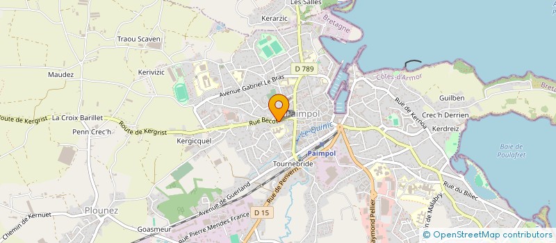 localisation de l'entreprise MONSIEUR THOMAS CHABRIER  PAIMPOL