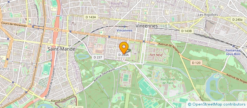 localisation de l'entreprise MONSIEUR THOMAS CHAIGNEAU à VINCENNES