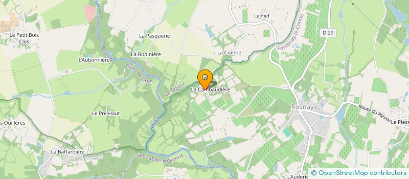 localisation de l'entreprise MONSIEUR THOMAS CHAMBOLLE à ROSNAY