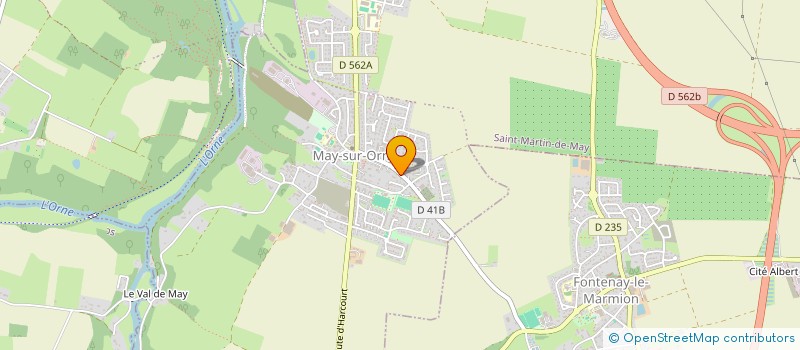 localisation de l'entreprise MONSIEUR THOMAS CHAMBRAUD  MAY-SUR-ORNE