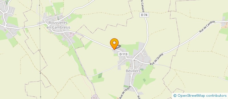 localisation de l'entreprise MONSIEUR THOMAS CHAMPAGNE  BEVILLERS