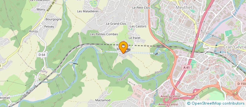 localisation de l'entreprise MONSIEUR THOMAS CHANET à POISY