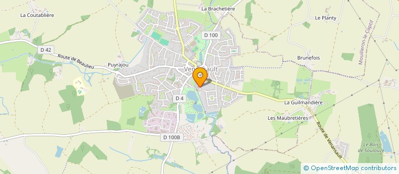 localisation de l'entreprise MONSIEUR THOMAS CHANTREAU  VENANSAULT