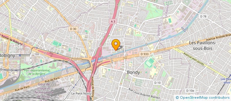 localisation de l'entreprise MONSIEUR THOMAS CHAPALAIN  BONDY