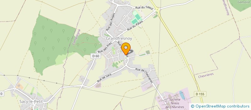 localisation de l'entreprise MONSIEUR THOMAS CHAPUIS  GRANDFRESNOY
