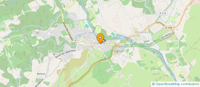 localisation de l'entreprise MONSIEUR THOMAS CHARAS  JOYEUSE