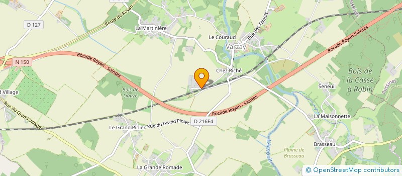 localisation de l'entreprise MONSIEUR THOMAS CHARBEAU  VARZAY