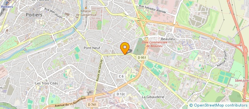 localisation de l'entreprise MONSIEUR THOMAS CHARCELLAY  POITIERS