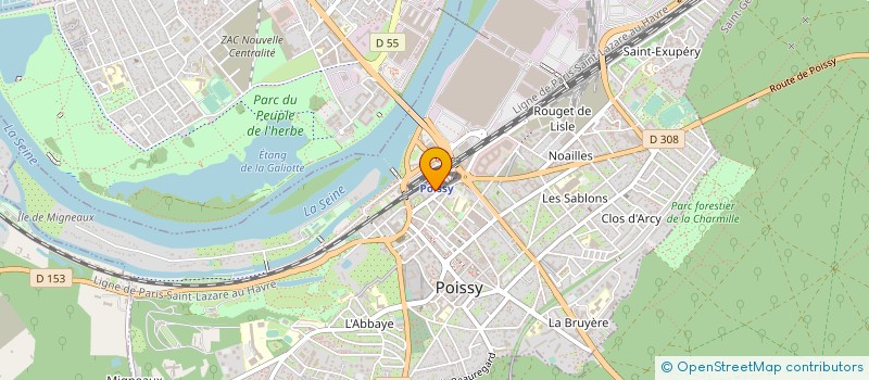 localisation de l'entreprise MONSIEUR THOMAS-CHARLES KAN  POISSY