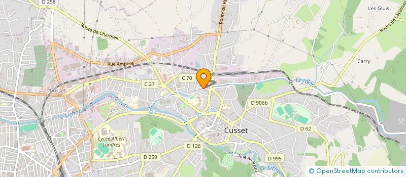 localisation de l'entreprise MONSIEUR THOMAS CHARTIER à CUSSET