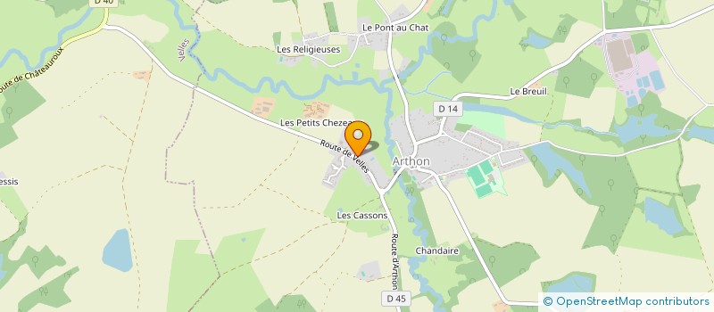 localisation de l'entreprise MONSIEUR THOMAS CHARTIER à ARTHON