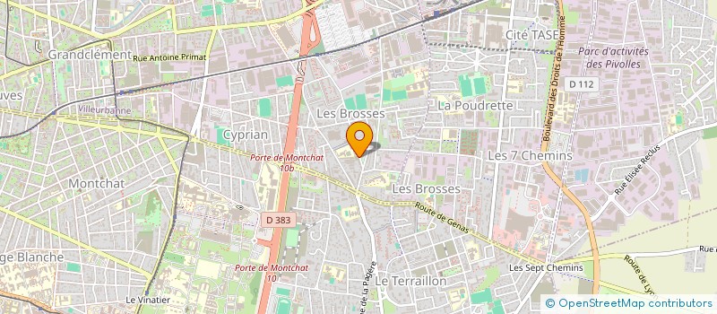 localisation de l'entreprise MONSIEUR THOMAS CHARVOLIN  VILLEURBANNE