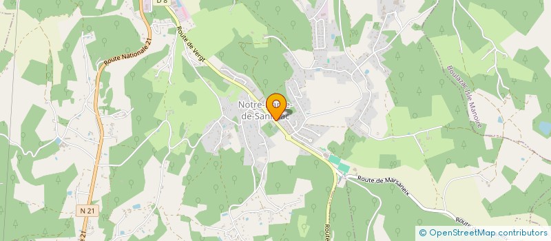 localisation de l'entreprise MONSIEUR THOMAS CHATAIGNAT  SANILHAC