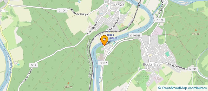 localisation de l'entreprise MONSIEUR THOMAS CHATAIGNER  BOUSSIERES