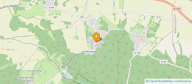 localisation de l'entreprise MONSIEUR THOMAS CHATELAIS  BETHEMONT-LA-FORET