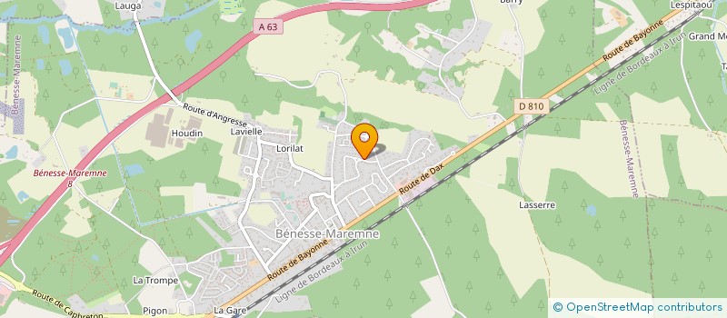 localisation de l'entreprise MONSIEUR THOMAS CHATRENET  BENESSE-MAREMNE