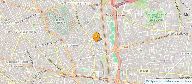 localisation de l'entreprise MONSIEUR THOMAS CHAUMONT  PARIS