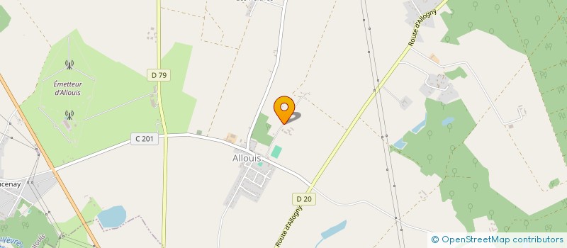 localisation de l'entreprise MONSIEUR THOMAS CHAUVEAU à ALLOUIS