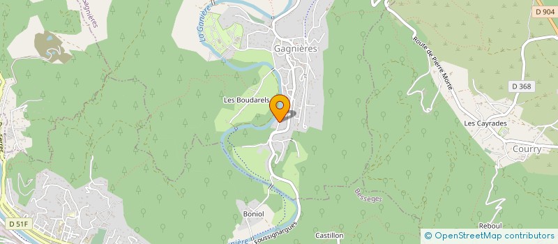 localisation de l'entreprise MONSIEUR THOMAS CHAUVEAU  GAGNIERES