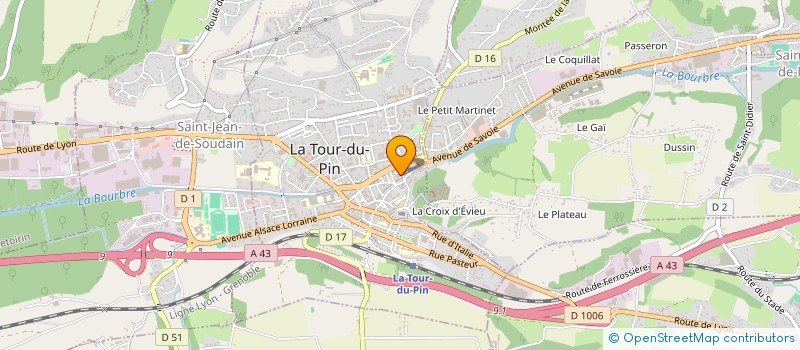 localisation de l'entreprise MONSIEUR THOMAS CHAVE  ROCHETOIRIN