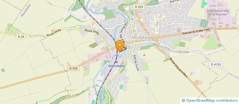localisation de l'entreprise MONSIEUR THOMAS CHELLE à MONTDIDIER