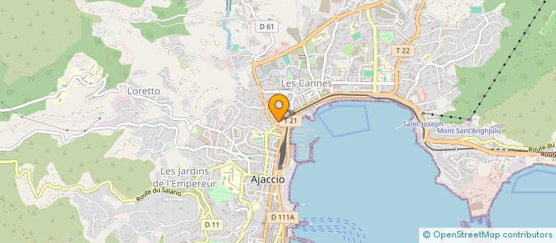 localisation de l'entreprise MONSIEUR THOMAS CHEVITE  AJACCIO