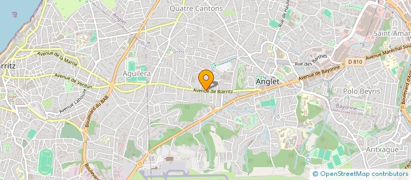 localisation de l'entreprise MONSIEUR THOMAS CHIFFRE  ANGLET