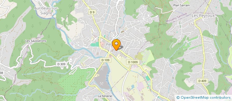 localisation de l'entreprise MONSIEUR THOMAS CHIOCANINI  PEGOMAS