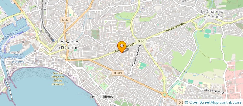 localisation de l'entreprise MONSIEUR THOMAS CHOLLET  LES SABLES-D'OLONNE