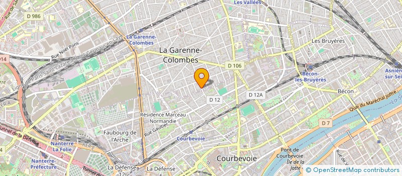 localisation de l'entreprise MONSIEUR THOMAS CHRETIEN  LA GARENNE-COLOMBES