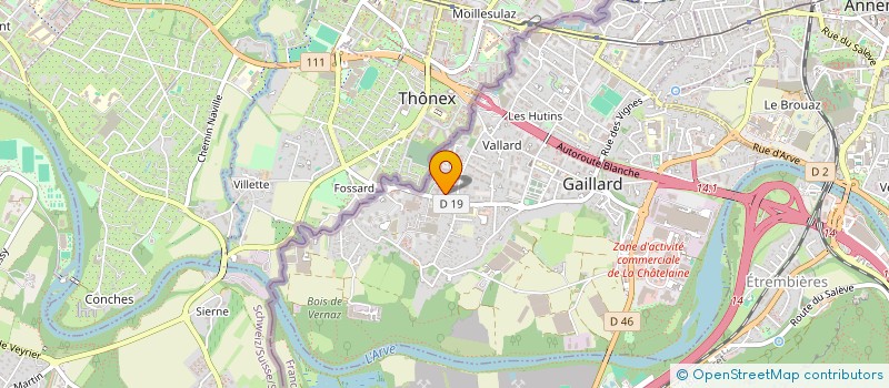 localisation de l'entreprise MONSIEUR THOMAS CHRISTIE à GAILLARD