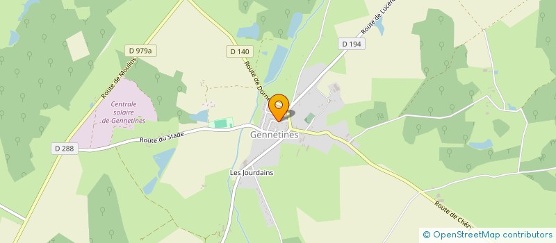 localisation de l'entreprise MONSIEUR THOMAS CLAVAUD  GENNETINES