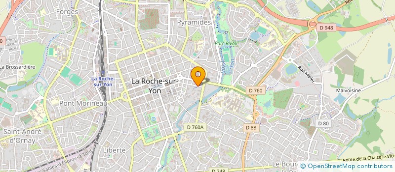 localisation de l'entreprise MONSIEUR THOMAS CLEMENCEAU à LA ROCHE-SUR-YON