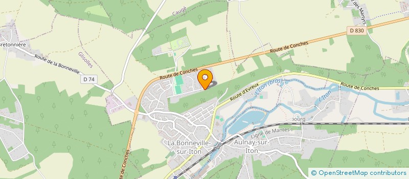 localisation de l'entreprise MONSIEUR THOMAS CLERET  LA BONNEVILLE-SUR-ITON