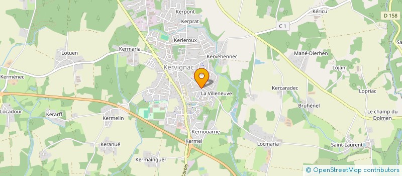 localisation de l'entreprise MONSIEUR THOMAS CLOAREC  KERVIGNAC