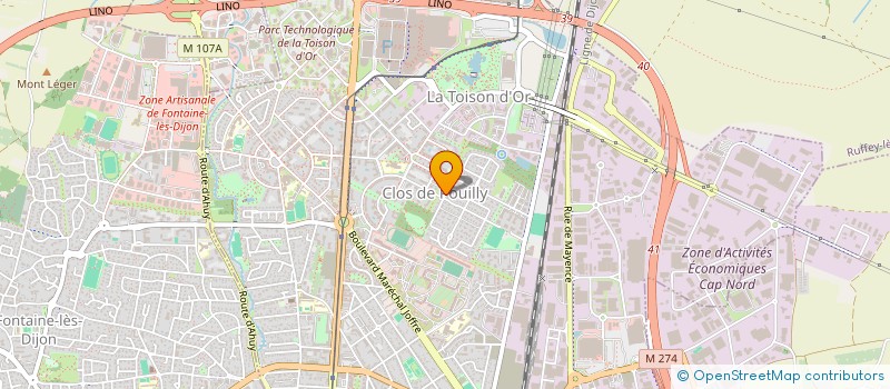 localisation de l'entreprise MONSIEUR THOMAS CLOATRE  DIJON