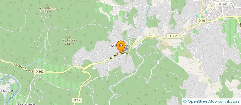 localisation de l'entreprise MONSIEUR THOMAS CODOUL  LORGUES