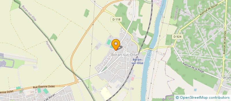 localisation de l'entreprise MONSIEUR THOMAS COEFFARD  BORAN-SUR-OISE