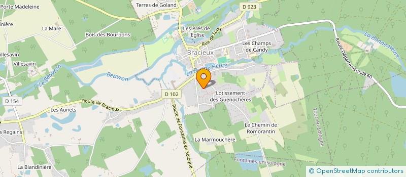 localisation de l'entreprise MONSIEUR THOMAS COGNET  BRACIEUX