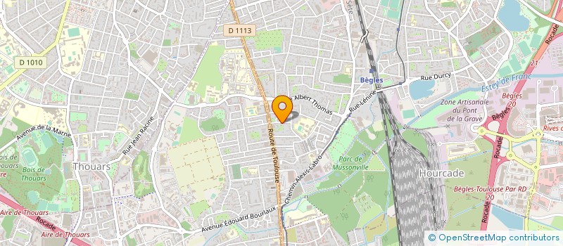 localisation de l'entreprise MONSIEUR THOMAS COLDEBOEUF  BORDEAUX