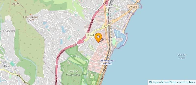 localisation de l'entreprise MONSIEUR THOMAS COLLON  VILLENEUVE-LOUBET