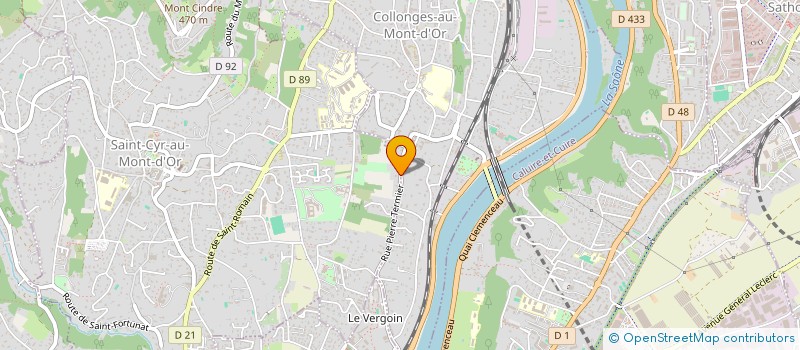 localisation de l'entreprise MONSIEUR THOMAS COLOMBET  SAINT-CYR-AU-MONT-D'OR